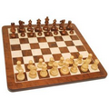 Luxury English Style Chess Set-Weighted Pieces & 21" Board